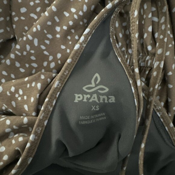 Prana womens XS brown geo pattern strappy hiking dress built in bra - Picture 12 of 13